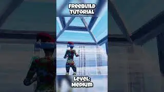 Freebuild Tutorial Level Medium #fortnite #freebuild #tutorial #level #medium #retake #practice