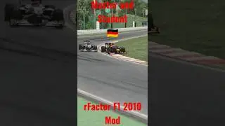 rFactor F1 2010 Mod / Vettel pass Schumacher in 130r