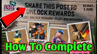 Share This Post To Unlock Rewards Event || Freefire New Event Share This Post | Garena Freefire 🔥 |