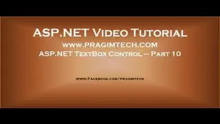 ASP.NET TextBox Control Part 10
