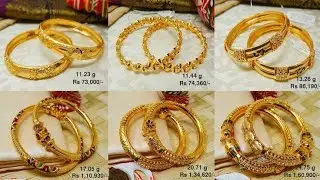 ❣️Latest Gold bangles designs 2026 with weight and price / Daily & party were Designs ❣️.