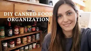BEST DIY CANNED FOOD STORAGE ORGANIZATION no pantry, pantry organization