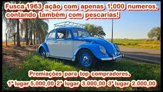 RIFA FUSCA RARIDADE 1963 MAIS PESCARIAS. GUIA DE PESCA JHONATAN DE FRANCISCO