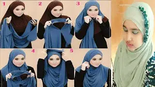 Diy ! double loop readymade hijab cutting & stitching (দুই মুখি হিজাব তৈরি সেলাই মেশিন ছাড়া)