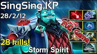 28 kills! SingSing [KP] - Storm Spirit - Dota 2 Full Game7.19