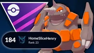 I HIT LEGEND AND CLIMBED TO #184 IN THE WORLD WITH THIS AWESOME RHYPERIOR TEAM! | Pokémon GO PvP