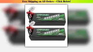3S Lipo RC Battery 80C 5200 mAh 11.1 V  with EC5 Plug Hard Case for RC Car Monster Truck RC Truggy