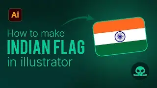 How to Create the Indian Flag with Ashoka Chakra in Adobe Illustrator | Step-by-Step Tutorial 🇮🇳