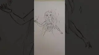 Elsa from frozen 2❄️⛄ #disney #frozen #song #art#fyp#viral#frozen