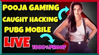 POOJA PUBG HACKER || POOJA CAUGHT LIVE HACKING PUBG MOBILE ||GIRL USING HACK AFTER ROG STREAM