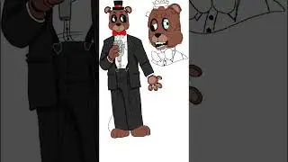 my Freddy Fazbear design because we need more of those #art #digitalart #speedpaint #fnaf #freddyfaz