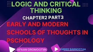 General Psychology Chapter1Part3 Afaan Oromoo tutorial(by: Oliyad M. AAU school of Law)