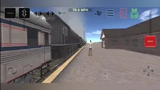 Passenger train with six steam locomotives | Train and rail yard simulator