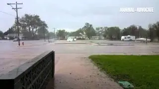 Hail hitting the Sterling area.