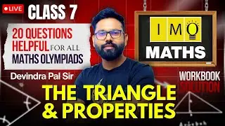 Class 7th IMO Chapter- Triangles & Its Properties workbook solution #IMO #olympiad #maths #class7