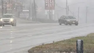 Snow begins to fall in Person County
