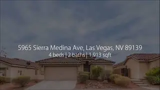 5965 Sierra Medina Avenue, Las Vegas, NV 89139