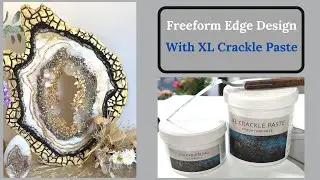 How to use XL crackle paste to create a stunning geode edge