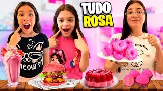 24 HORAS COMENDO COMIDAS DA COR ROSA* VENCEMOS O DESAFIO? (KETLYNMUSKETO)