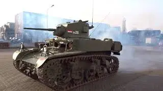 International Army Show Maastricht M3 Stuart Tank Demonstration 21.01.2018