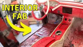 Custom interior fabrication: console sides
