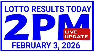 2PM DRAW Lotto Results Today February 3, 2026 swertres results 2d 3d Ez2 pcso olrt3d