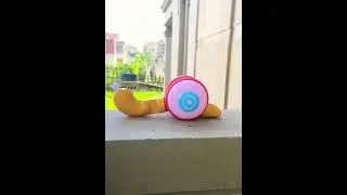 Caterpillar mystical toys snail with lights pull along toys for kids #shorts #caterpillar