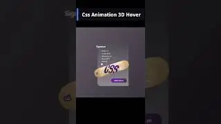 How To Make Css Animation 3D Hover Efects   