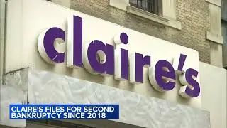 Claire's, a mall staple for tweens, files for bankruptcy - again