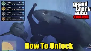 How to Unlock the 'Not Out Of Your Depth' Awards? Oscar Guzman Mission 'Intel' Shark Attacks | GTA 5