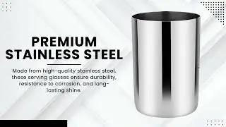 LIMETRO STEEL High Quality Stainless Steel Glass Set with Laser Printed and  Multipal Selection