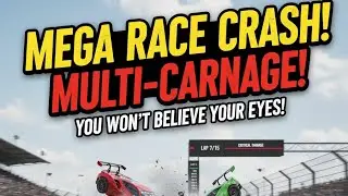 MEGA RACE CRASH! Multi-Car Carnage! You Won't Believe Your Eyes!