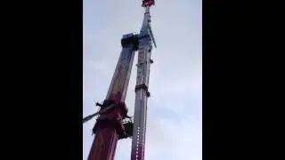 Angelique Delaporte a tester le manege turbine