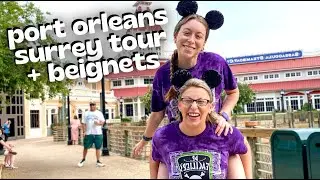 Renting a Surrey Bike (+ Getting Beignets) | Tour Port Orleans Riverside and French Quarter Grounds