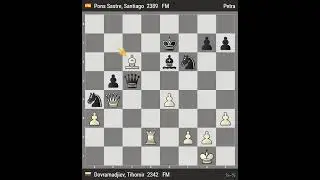 FM Tihomir Dovramadjiev (BUL) ½:½ FM Santiago Pons (ESP)