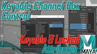 Maya Channel Box Tutorial | How to make Attributes Keyable & Locked in Channel Box | Rig Controls