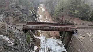 Father and Son Exploring Thomaston Dam 2018