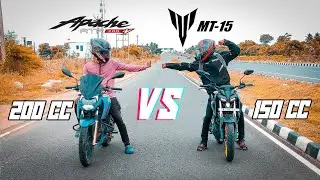 Mt15 vs Apache RTR 200 4v Drag Race || Dude Villain