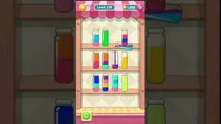 Water sort Puzzle level 219 (play on Facebook) 🎂