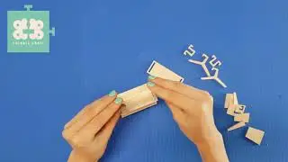 The bedroom shelf, work desk or clothing rack: Putting together of a miniature deco wooden puzzle