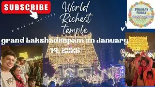 100,000 Lights! Grand Lakshadeepam at World&rsquo;s Richest Temple 🪔✨ || A Day in My Life: Family Vlog