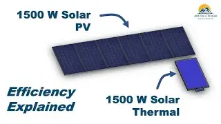 Solar PV vs Solar Thermal - Efficiency Explained!
