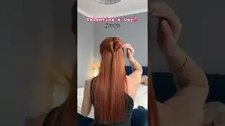 Valentine's Day hairstyles coming in hot it💞 #valentinesday #hairstyle #hairtutorial