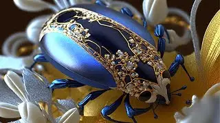 Midjourney 3D Fractal - Beetles