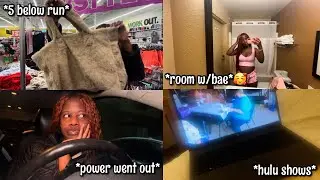 Regular Day Vlog: 5 Below Run, Power Went Out🤦🏾‍♀️ & A Room With Bae🥰