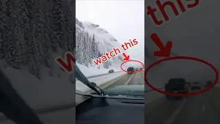 Massive Avalanche Hits Winter Highway Terrifying Dashcam Footage