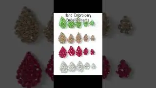 Rhinestone hand embroidery embellishments #embellishments #handembroidery #rhinestones #tailoring