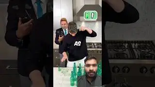 Bottle Head Smashing World Record Attempt ! #reaction #shorts