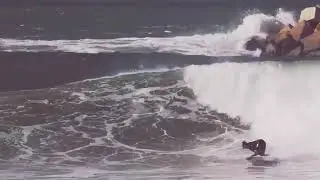 Jordy Smith @Molhe Leste Peniche Portugal unleashing a can of woop ass.🎥 by @weziew😱💪👌🙌