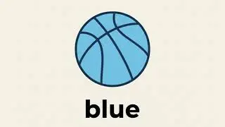 Meraki Speech Therapy Support Video: Ball &rarr; Blue Ball (Calm, Low-Stimulation Video)
